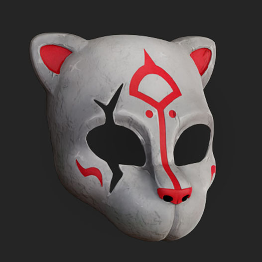 Projeto 3d - Mascara Kitsune